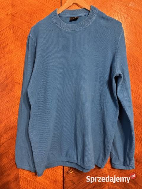 Sweter męski L Carry z bawełny niebieski Częstochowa sprzedam