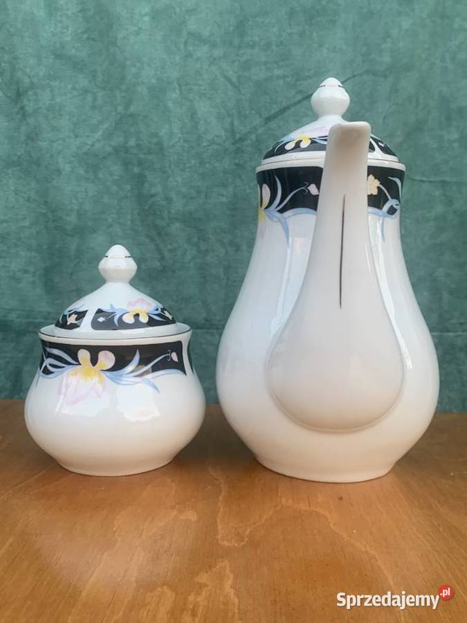 Porcelana dzbanek cukiernica WŁOCŁAWEK Łowicz