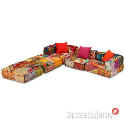 vidaXL Puf modułowy 3osobowy patchwork sprzedam
