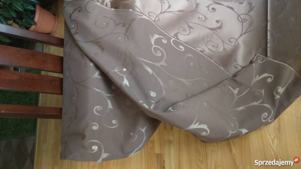 Tkanina zasłonowa dwustronna szer 145 zaslona beżowy mazowieckie Radom