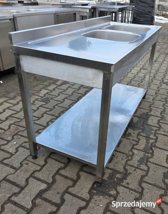 Zlew 2 Komorowy z Półką 1506085 M1277 N Gastronomia Biznes i Przemysł