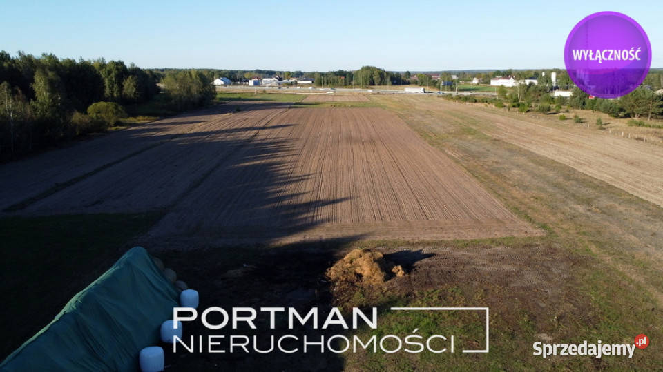 Bezpośrednio trasie S17 asfalt mazowieckie Bocian sprzedam
