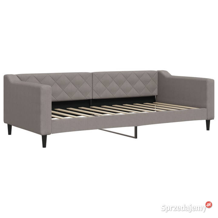 Sofa rozsuwana z szufladami taupe tkanina 90x200 mazowieckie