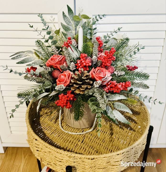 Stroik Boże Narodzenie Premium flower box piękny mazowieckie Przysucha