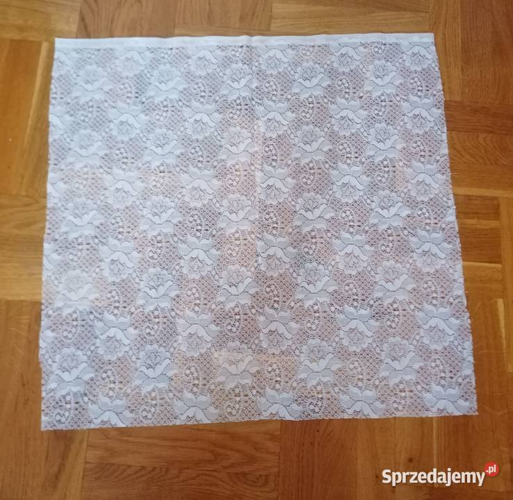 Dwie firanki w kwiatki rozmiar 106x57 każda biały Łódź