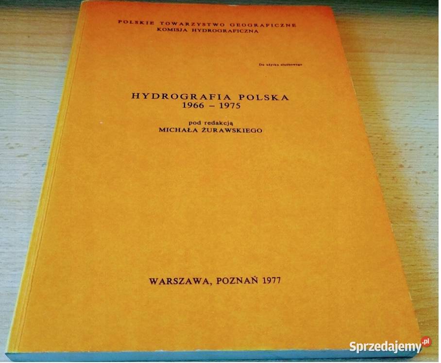 Hydrografia polska 19661975 Michał Żurawski miękka sprzedam