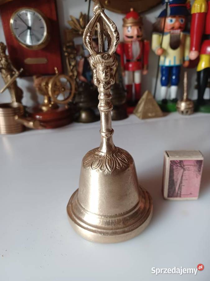 Piękny dzwonek tybetanski Mosiądz Kolekcja Poznań