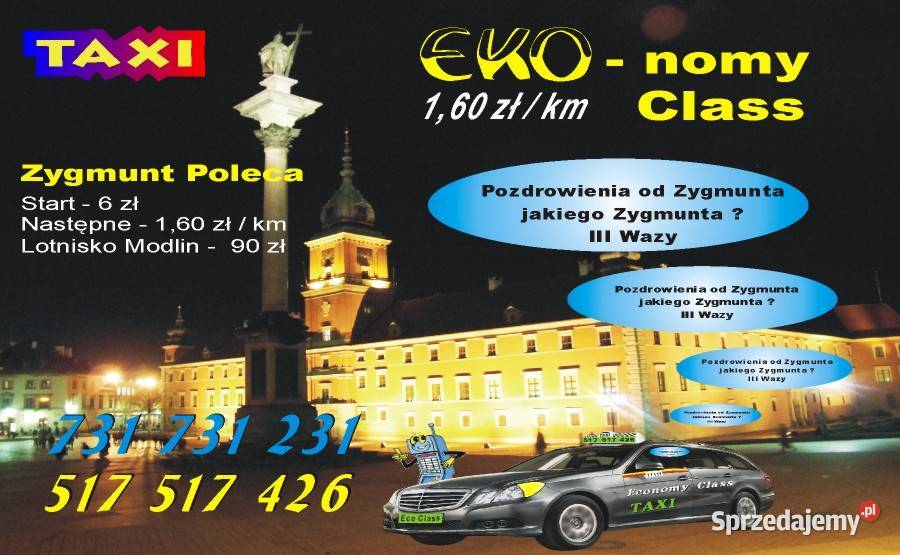 Tanie taxi z Warszawy do Modlina lotnisko 517 Taxi i przewozy osobowe mazowieckie Warszawa