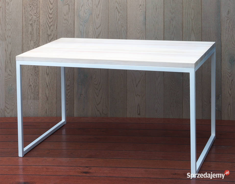 Stół sosnowy bielony loft vintage 70cm łódzkie Radomsko