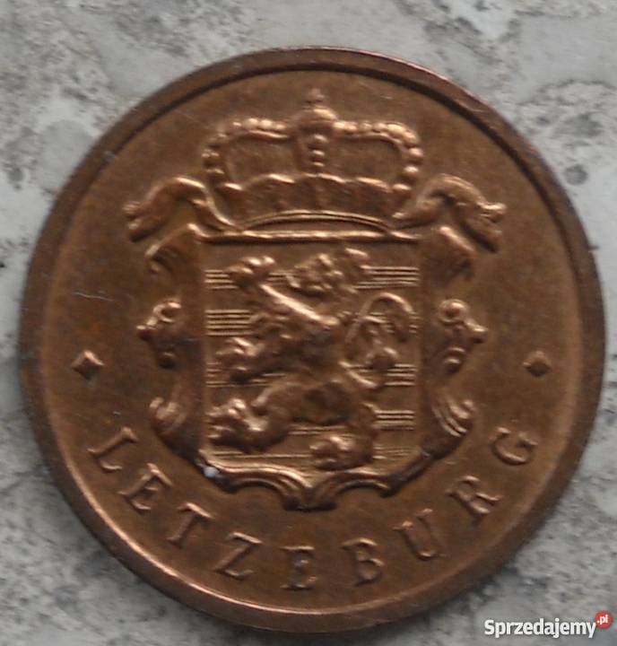 LUKSEMBURG25 CENTIMES1947 r BRONZ Legionowo