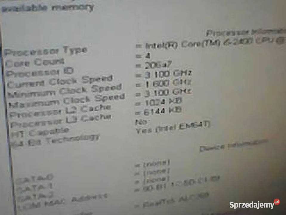 Płyta główna Dell procesor i5 2400 8Gb ram Piotrków Trybunalski