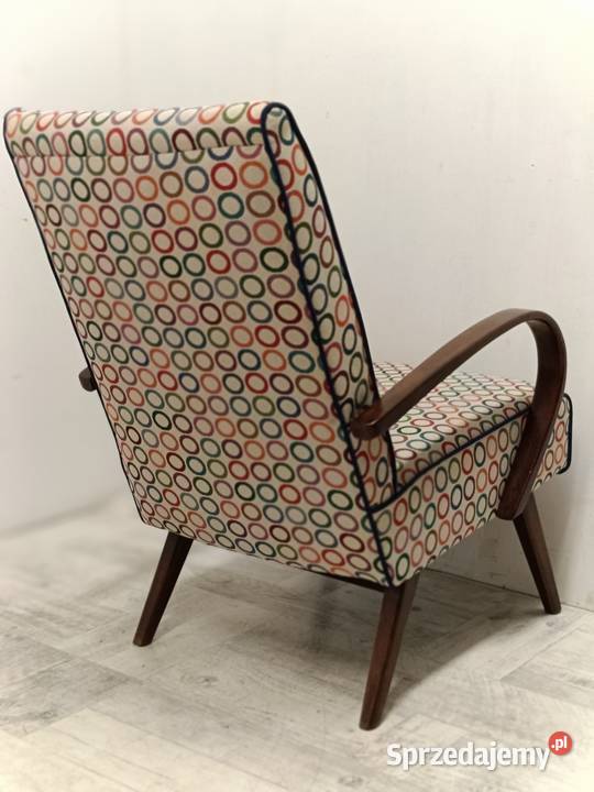 fotel fotele art deco design vintage stare PRL łódzkie Radomsko