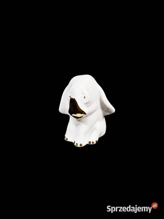 Porcelanowa Figurka Słonika na Szczęście Vintage