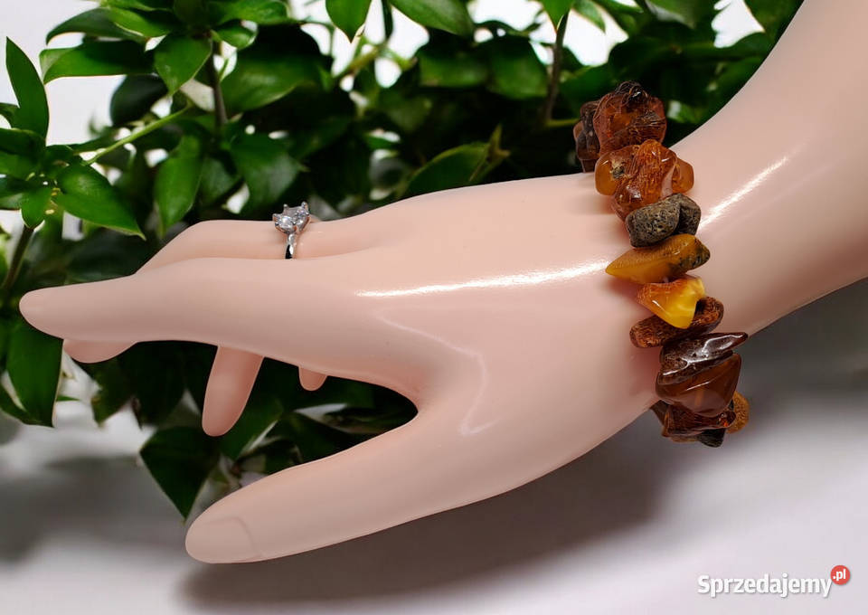 Bransoletka z bursztynu bursztyn bałtycki bryłki Warszawa