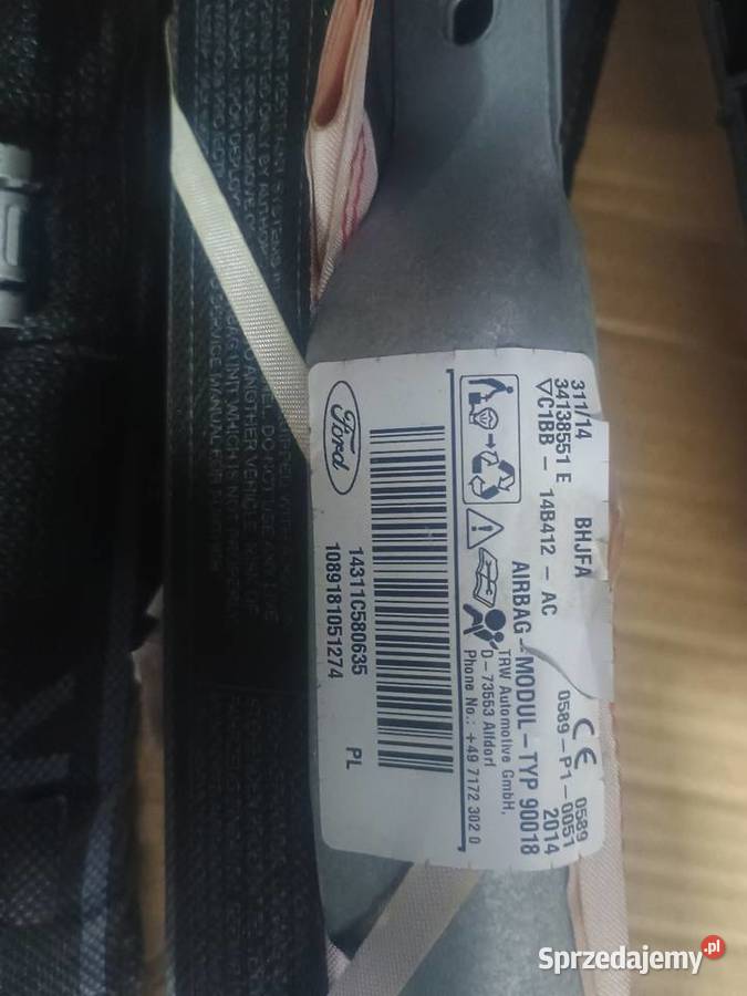 Kurtyny airbag fiesta mk7 osobowe Dąbrowa Tarnowska sprzedam