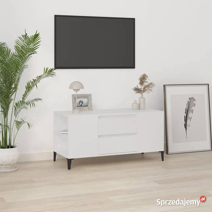 Szafka pod TV biała 102x445x50 materiał Warszawa