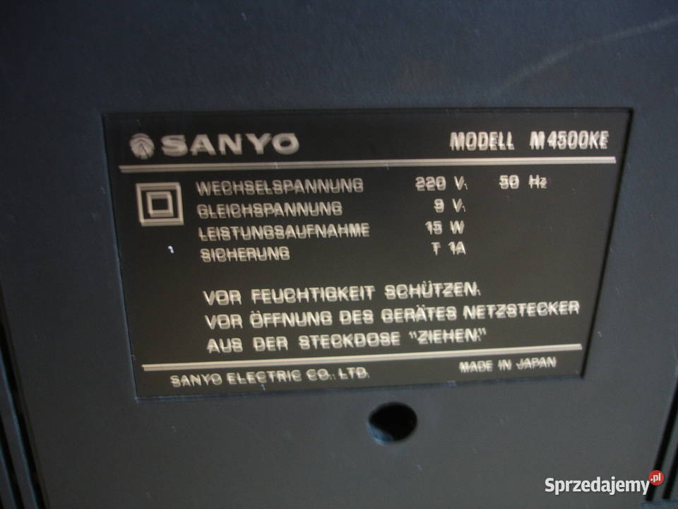 Radiomagnetofon SANYO M4500KE Pozostałe Zielona Góra