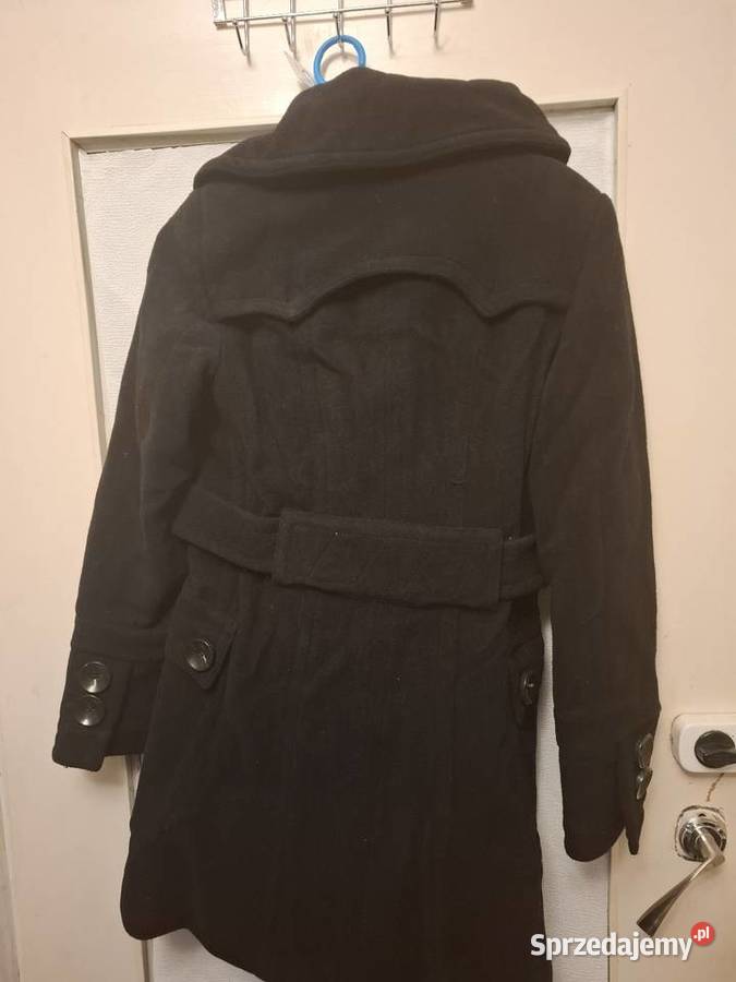 Czarny płaszcz damski marki Cocomore rozmiar podlaskie