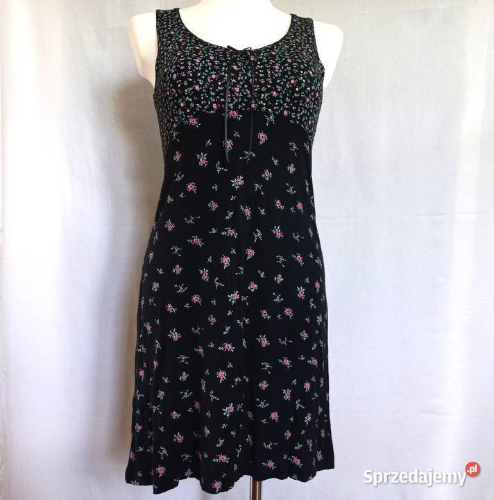 Koszula nocna do spania Sukienka r SM czarna Piżamy i szlafroki Białystok