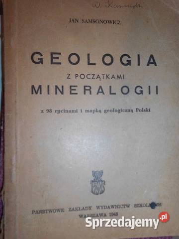 GEOLOGIA Z POCZĄTKAMI MINERALOGII Samsonowicz geografia, geologia, turystyka Osięciny