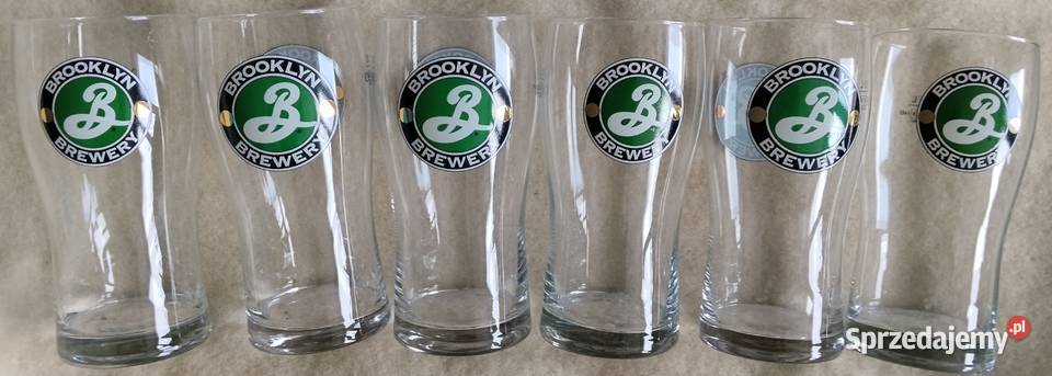 BROOKLYN szklanki do piwa 05l NOWE 6 Antyki, Sztuka, Kolekcje warmińsko-mazurskie Olsztyn