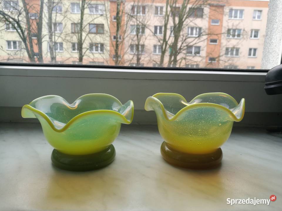 Dwie żółte miseczki Silesia Ząbkowice Choszczno