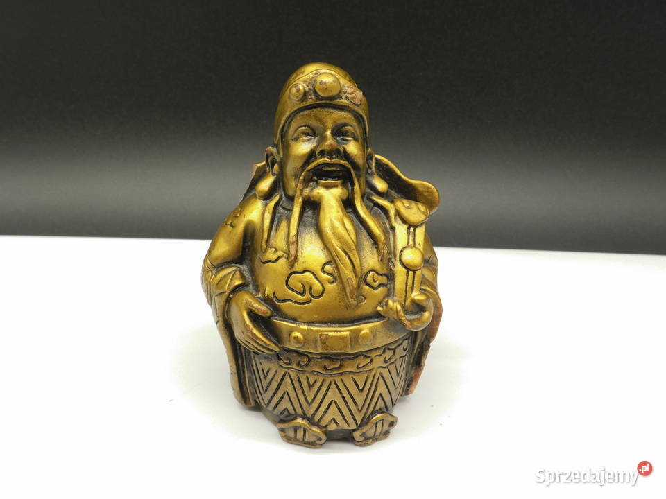 Figurka CAI SHEN Chiński Bóg Bogactwa i Antyki, Sztuka, Kolekcje