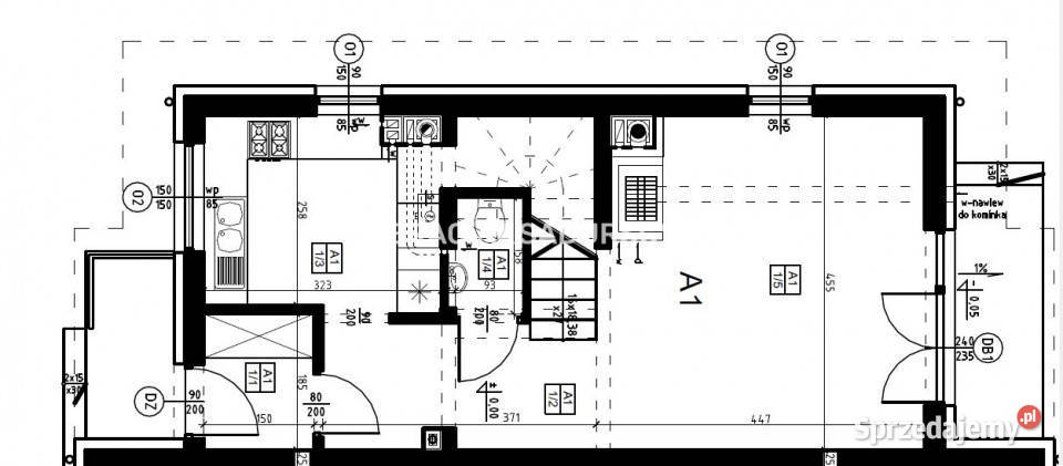 Dom szeregowy na sprzedaż 80m2 Wrząsowice asfalt