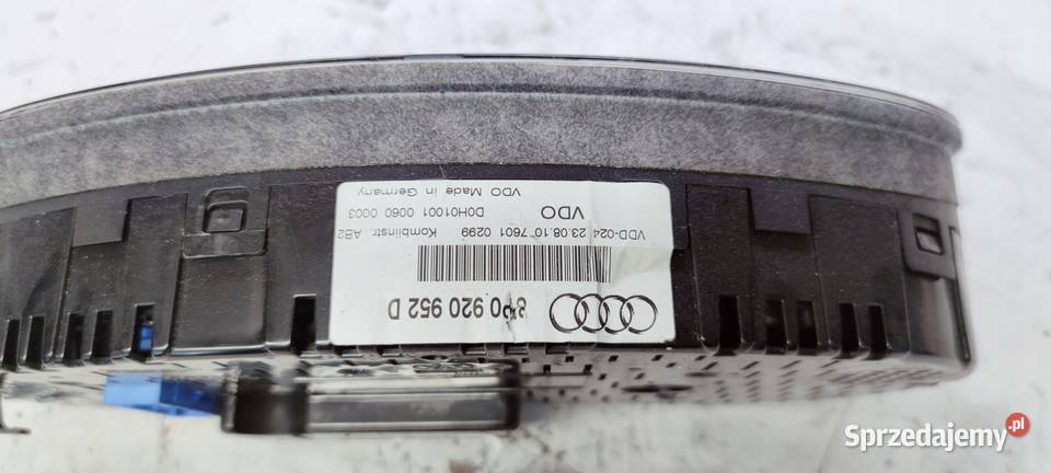 LICZNIK ZEGARY AUDI A3 8P LIFT 8P0920952D UK osobowe Przystajń