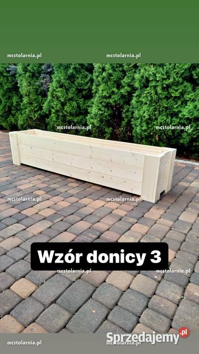 donica z pergolą kwietnik płot zabudowa wielkopolskie Poznań