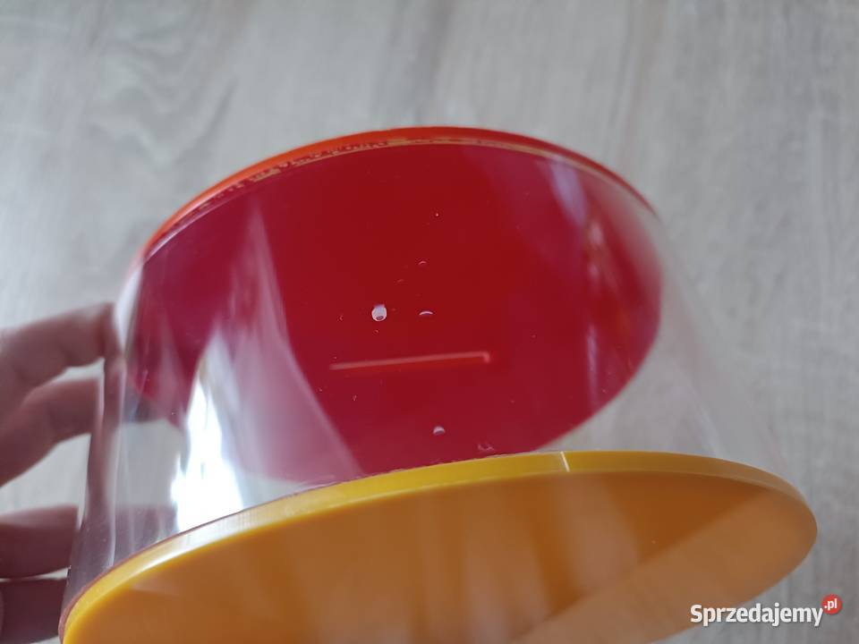 Skarbonka okrągła przezroczysta