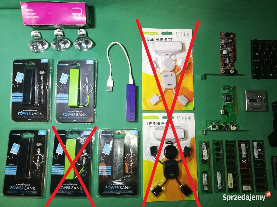 Różna elektronika nowa i używana Powerbanki Ramy Ząbkowice Śląskie sprzedam