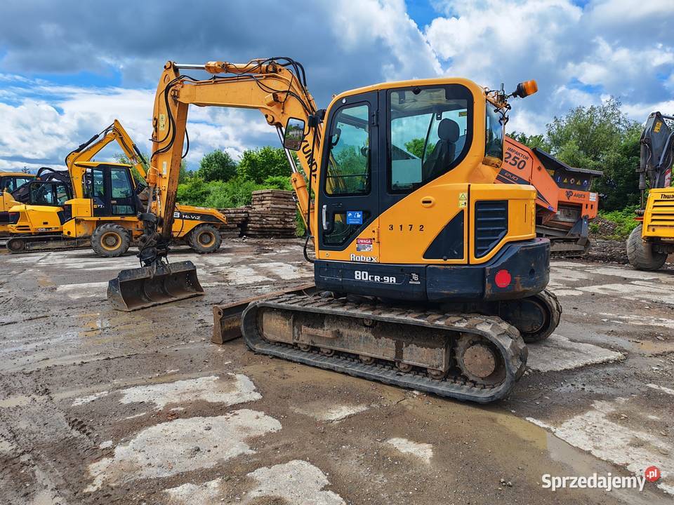 Hyundai 80 cr 9 A Koparka gąsienicowa pług sprzedam