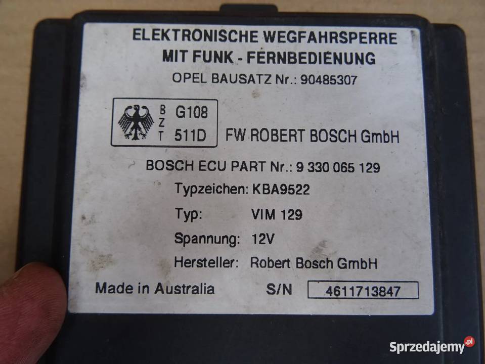 astra vectra omega CORSA CALIBRA moduł komfortu Parcice sprzedam