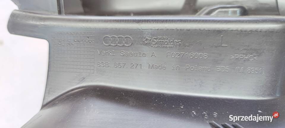 OSŁONA PROGU LEWA AUDI Q3 F3 83B867271 EUROPA
