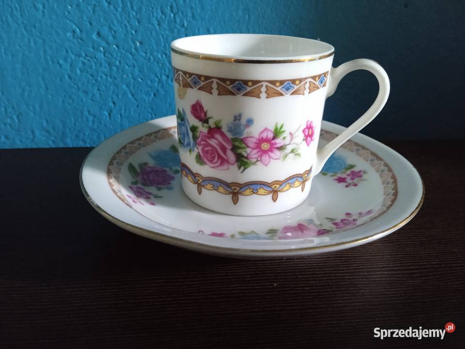 Chińska porcelana filiżanka duo do herbaty z lat Koźminek