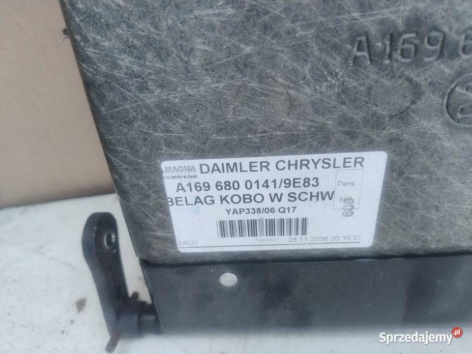 WYKŁADZINA BAGAŻNIKA MERCEDES W169 20 CDI