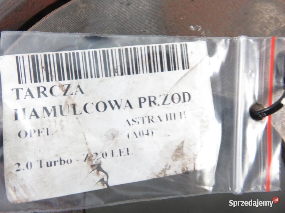 TARCZE HAMULCOWE PRZÓD OPEL ASTRA III H 20 Turbo