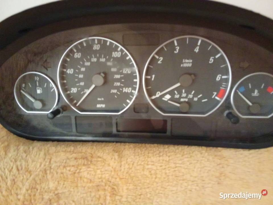 Bmw E46 Licznik Zegary 330i Kilometry i Mile łódzkie Tomaszów Mazowiecki