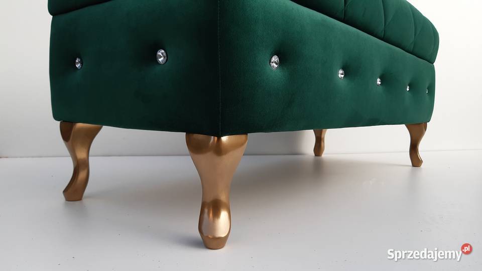 Pufa Ławka SWAROVSKI PIKOWANA CARO Poznań