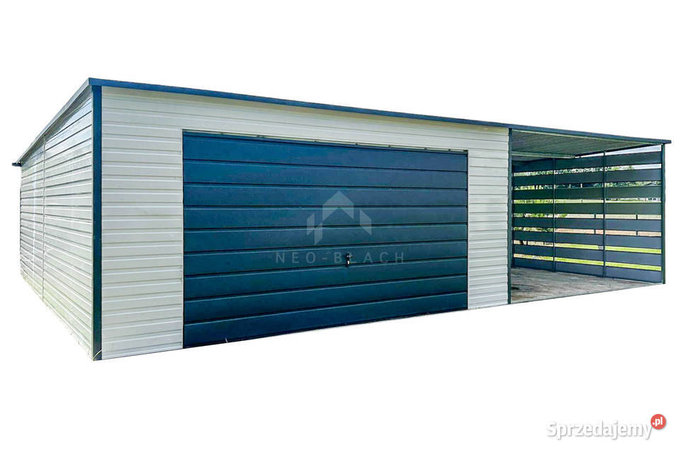 Garaż Blaszany 45x6m Wiata 4m Brama Uchylna Międzyrzec Podlaski