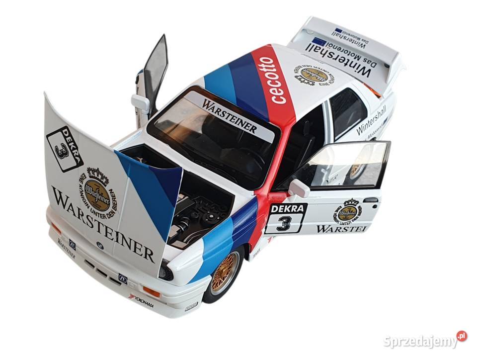 Model samochodu BMW E30 M3 skala 124 wersja 1988 Cieszyn sprzedam
