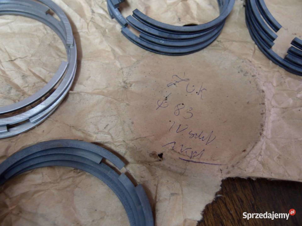 pierścienie tłoka IV szlif fi 83mm komplet Żuk Łódź sprzedam