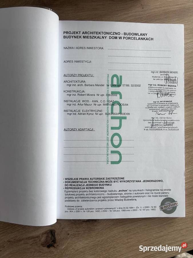 Projekt domu Dom w porcelankach firmy Archon Oleśnica