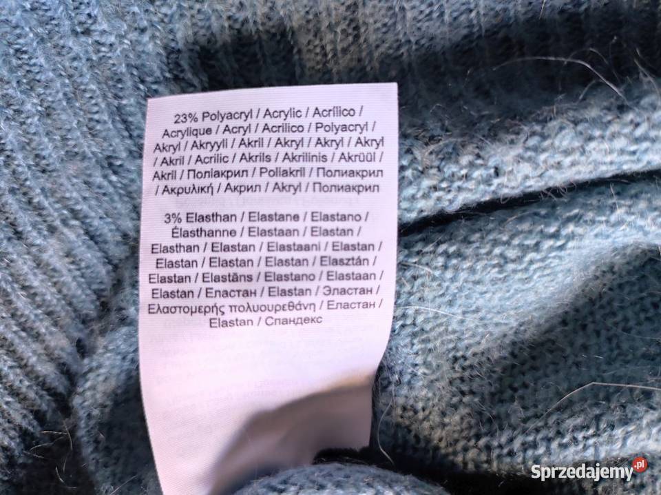 sweter Zara turkusowy morski zielony mięciutki Kielce sprzedam