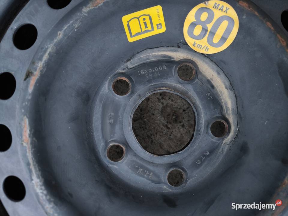 Koło zapasowe Dojazdówka OPEL 12570 R16 5x117 sprzedam