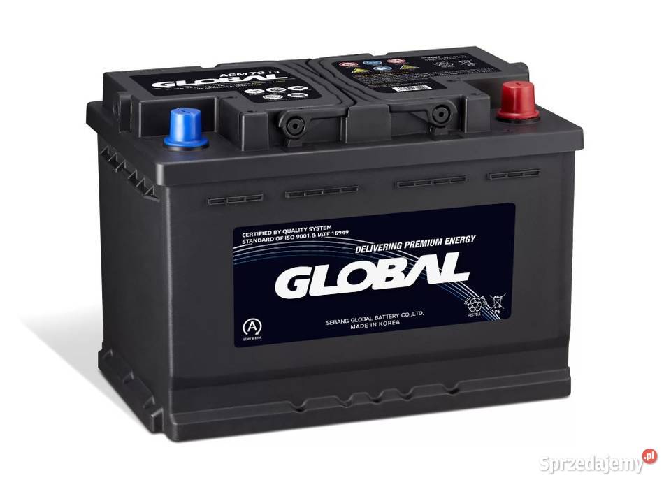 Akumulator Global AGM STARTSTOP 70Ah 760A osobowe Wrocław