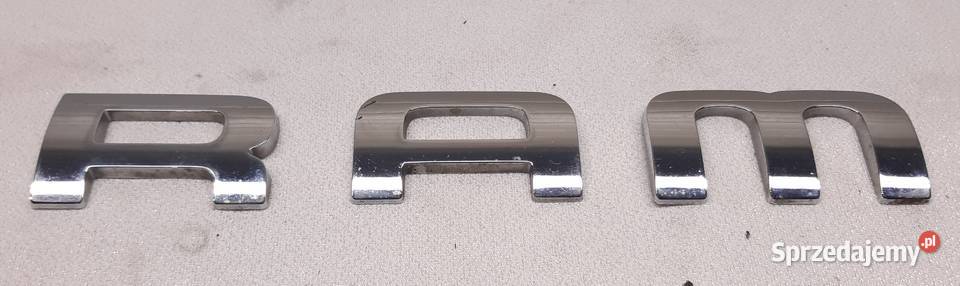 EMBLEMAT NAPIS LOGO 3D ORYGNIAŁ DODGE RAM Pozostałe Mielęcin