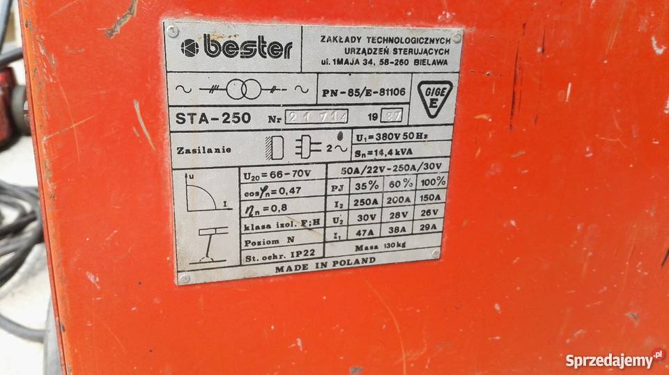 Bester STA 250 Narzędzia śląskie Siewierz