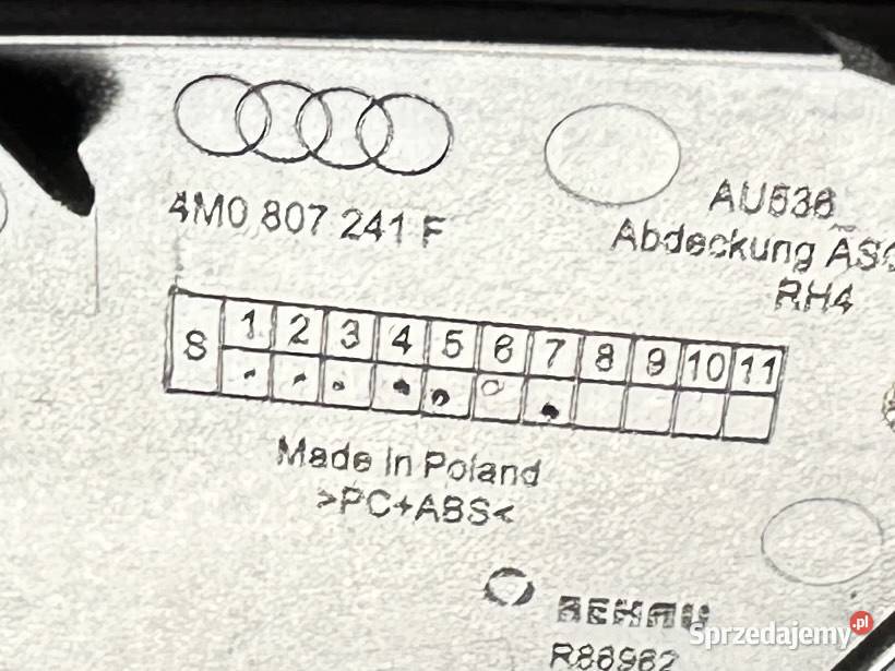 AUDI Q7 4M ZAŚLEPKA HAKA ZDERZAKA PRZÓD Sosnowiec